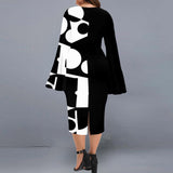 Nina Parker Black Dress plus Size Dress Hip Skirt