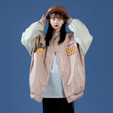 Jock Jacket Embroidered Jacket Men's Couple Denim Jacket PU Leather Jacket Boys Autumn Leather Coat