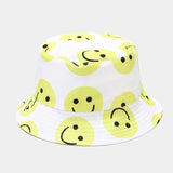 Smiley Face Cap Hat Sun-Shade Fisherman Hat