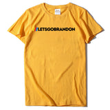 Let's Go Brandon T Shirt Letter Print Short-Sleeve T-shirt Bottoming Shirt