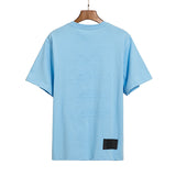 We11 Done T Shirts We11done Engraved Letters Solid Color Loose