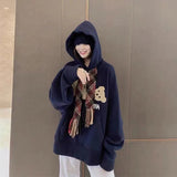 Palm Angels Hoodie Embroidery Velvet Hoodie Sweater for Men and Women