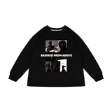 Kids Present Thoroughbred Doberman Dog Print T-Shirt Sweater Boy Children's Autumn Clothing Loose round Neck