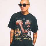 Stephen Curry Shirt Curry Portrait Printing Short Sleeve T-shirt Hip Hop