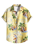 Men Hawaii Shirts Men's Short-Sleeved Men's Casual Shirt