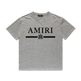 Amiri T Shirt Printed Casual Hip Hop round Neck Short Sleeve T-shirt