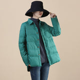 Women Winter Coats Puffer Jacket Down Coat Winter Warm White Duck Down Jacket Female Slim Fit Patchwork
