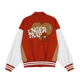 Mens Fall Outfits Coat Male and Female Couples Wear High Street Loose Autumn and Winter Baseball Uniform Jacket Top