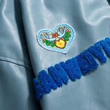 Baby Blue Varsity Jacket Spring Baseball Uniform Popular Jacket for Men