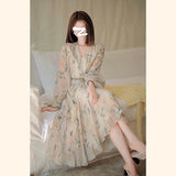 Aesthetic Dress Women's Chiffon Floral Dress Summer