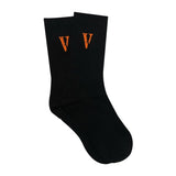 V Lone Socks Socks Men's Middle Tube Socks Cotton Women Long Socks