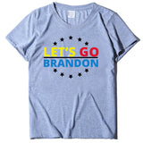 Let's Go Brandon T Shirt Printed Short-Sleeved T-shirt Women's Loose Cotton Top