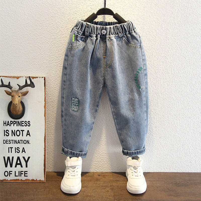 Toddler Boys Pants Boys' Ripped Jeans Casual Pants Spring Wear