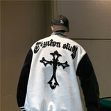 Cream Color Varsity Jacket Vintage Baseball Uniform