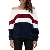 Women Winter Coats Autumn Sweaters Women's Clothing Loose Women's Striped Sweater