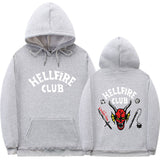 Stranger Things Hellfire Club Hoodie Hooded Sweatshirt Leisure Sports Sweater