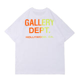 Gallery Dept Men's Spring/Summer Printed Oversize Short-Sleeved T-shirt for Men and Women