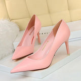 Nude Heels for Wedding High Heels Spring Girl Black Work Shoes