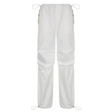 Julia Fox Low Rise Trousers Vintage Casual Loose Track Pants