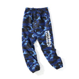 Shark Print Pant Fashion Brand Camouflage Letters Printed Casual Trousers Sweatpants