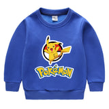 Children Pokemon Pikachu Hoodie Fleece Lined Padded Warm Keeping Winter Clothes Sweatershirt