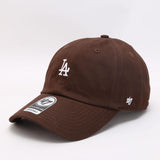 Dodgers and Yankees Baseball Cap Female Summer Embroidered NY Peaked Cap Casual Brown