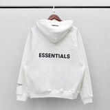 Fog Fear of God Essentials Hoodie Multiline Reflective Letter Zipper Hooded Cardigan Coat
