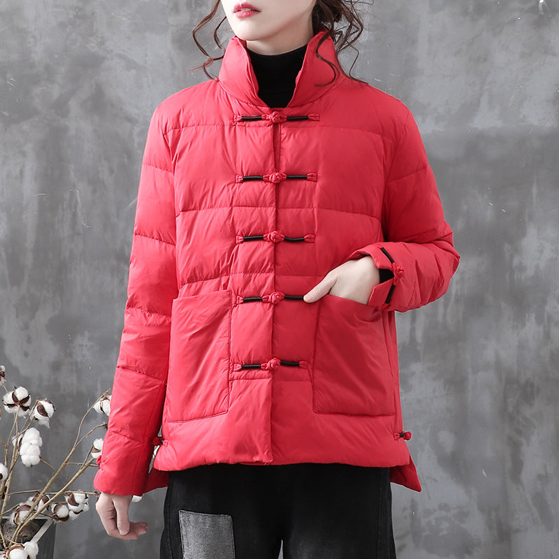 Women Winter Coat Puffer Jacket Down Coat Winter Stand Collar Lightweight White Duck Down Jacket Coat for Women