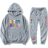 Travis Scott Astroworld Hoodie & Pant 2 Piece Set Men's and Women's Sweater Casual