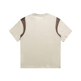 Men T Shitrs Summer T-shirt Fashion Stitching Loose Breathable Short Sleeve