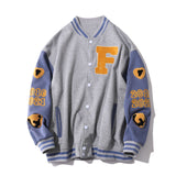 Alaska Varsity Jacket Men's and Women's Embroidered Stitching Jacket Baseball Uniform