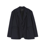 Men's Casual Suit Man Blzer Simple Style Solid Color Suit Coat Men's Dark Series Loose Lapels Casual Small Suit