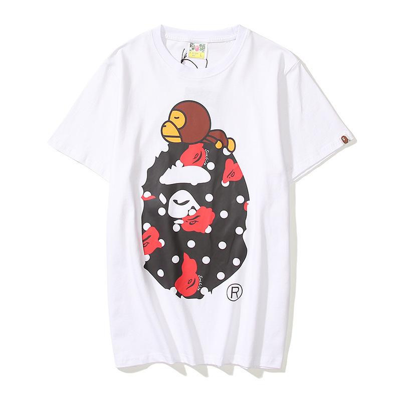 Shark Print T Shirt Summer Cartoon Anime Animal Print Short Sleeve T-Shirt