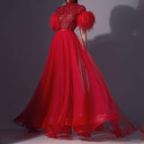 Lady Gaga Dress Sequined Feather Waist Dress