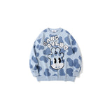 Mens Fall Outfits Cartoon Knitwear Men's and Women's Sweaters Student Hip Hop Cute Casual Couple Outfit Top