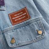 Men Denim Coat Jean Jackets Washed Do the Old Cowboy Coat Men's Polo Collar Jacket Denim Jacket