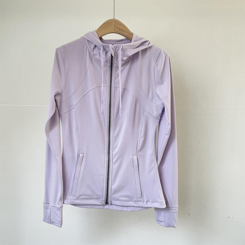 BBL Jacket Long Sleeve Quick-Drying Workout Running Top Zipper Jacket