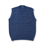 Men Sweater Vest Hollow out Sweater Vest Men's Loose V-neck Sleeveless Sweater Vest