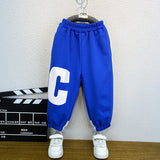 Toddler Boys Pants Boys' Spring and Autumn Sweatpants Sports Casual Thin