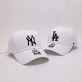 Dodgers and Yankees Baseball Cap 47brand Baseball Cap Female Spring/Summer White Casual Hat