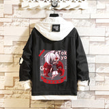 Comic Denim Jacket Men and Women Fashion Fall Winter Cowboy Sweater Coat Top