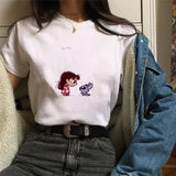 Stranger Things T Shirt Stranger Things3 Pattern Crew Neck Polyester Women's Printed Wear T-shirt