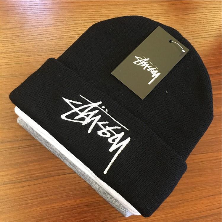 Stussy Cap Autumn and Winter Embroidery Hat Men and Women Leisure Warm
