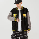 Corduroy Varsity Jacket Youth Spring and Autumn Student Jacket Couple Wear Corduroy Men's Baseball Uniforms Coat