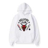 Stranger Things Hellfire Club Hoodie Printed Hoodie Fleece-Lined