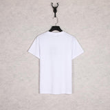 Shark Print T Shirt Black White Summer Cartoon Letter Print Casual Short Sleeve T-Shirt