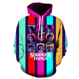 Stranger Things Hellfire Club Coat 3D Digital Printing Anime Hooded Sweater Men's