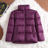 Women Winter Coats Puffer Jacket Down Coat Fall/Winter Down Jacket Female Stand Collar White Duck Down Coat