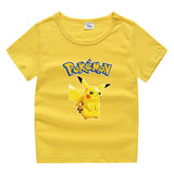 Children Pokemon Pikachu T Shirt Children's Clothing Children's Summer Clothing Short Sleeve T-shirt