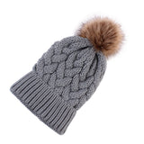 Women Winter Hats Winter Wool Hat Solid Color Women Warm Knitted Hat